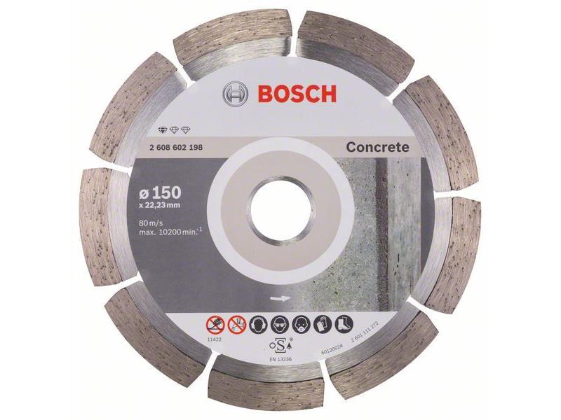 Diamantna rezalna plošča Bosch Standard for Concrete, Dimenzije: 50x22,23x2x10 mm , 2608602198