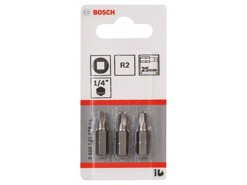 Vijačni nastavek Bosch Extra-Hart, Pakiranje: 3kos, Glava vijaka: R2, Dolžina: 25mm, 2608521109