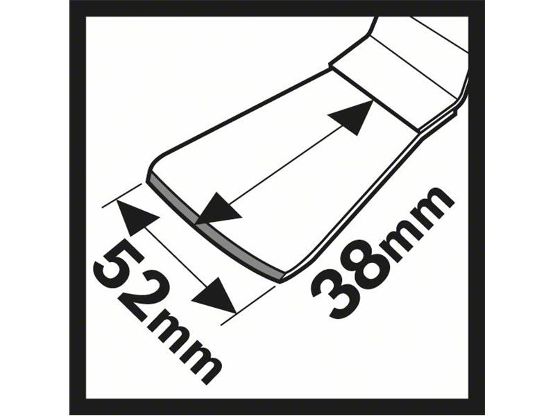 HCS Fleksibilno strgalo Bosch ATZ 52 SFC, Dimenzije: 52x38mm, 2608661647