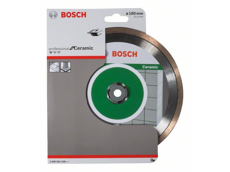 Diamantna rezalna plošča Bosch Standard for Ceramic, Dimenzije: 180x25,40x1,6x7mm, 2608602536