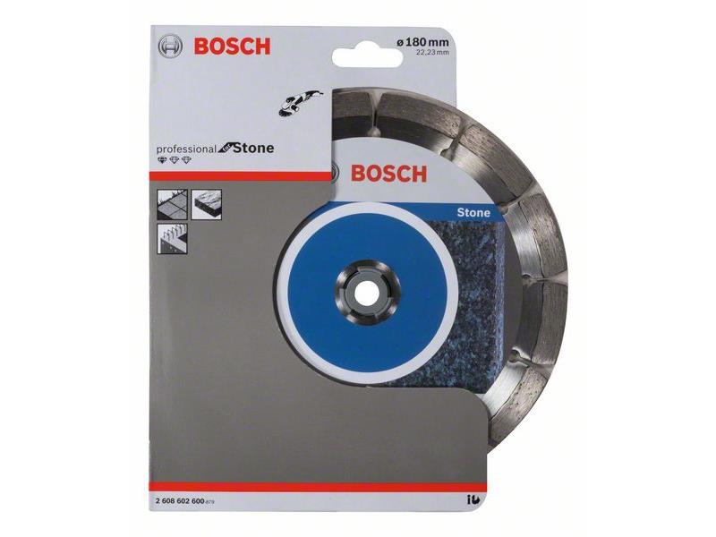 Diamantna rezalna plošča Bosch Standard for Stone, Dimenzije: 180x22,23x2x10mm, 2608602600