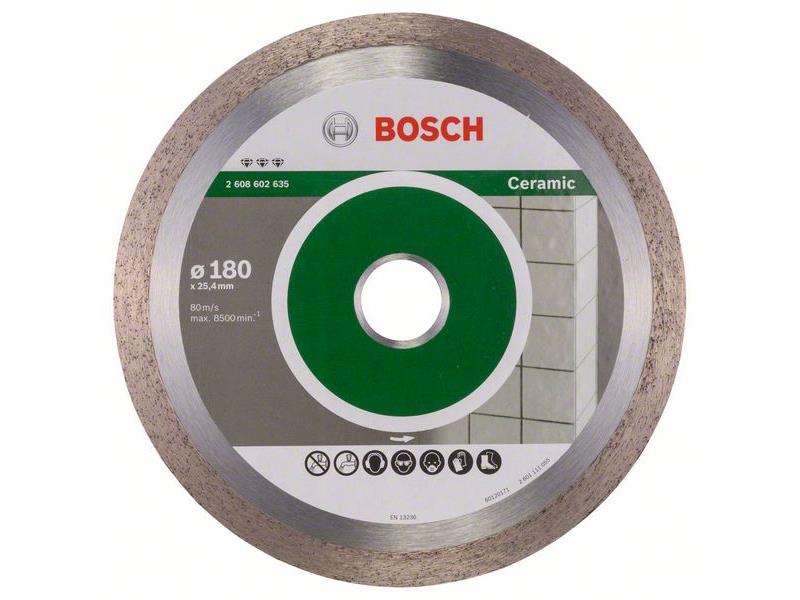 Diamantna rezalna plošča Bosch Best for Ceramic, Dimenzije: 180x25,40x2,2x10,mm, 2608602635