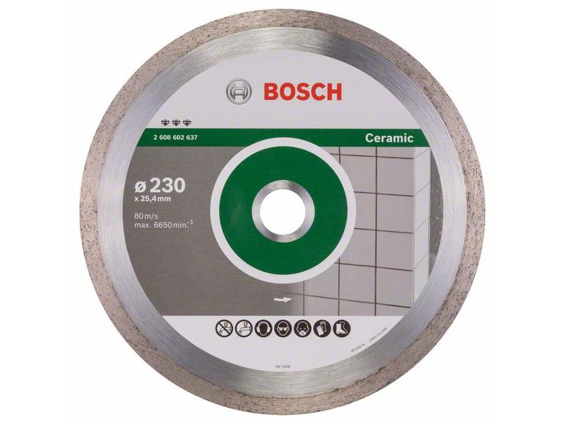 Diamantna rezalna plošča Bosch Best for Ceramic, Dimenzije: 230x25,40x2,4x10mm, 2608602637