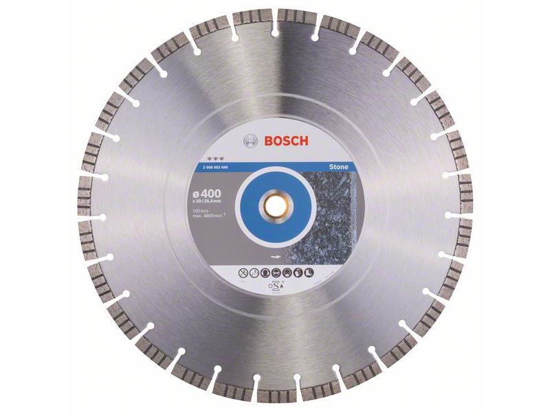 Diamantna rezalna plošča Bosch Best for Stone, Dimenzije: 400x20/25,40x3,2x12mm, 2608602649