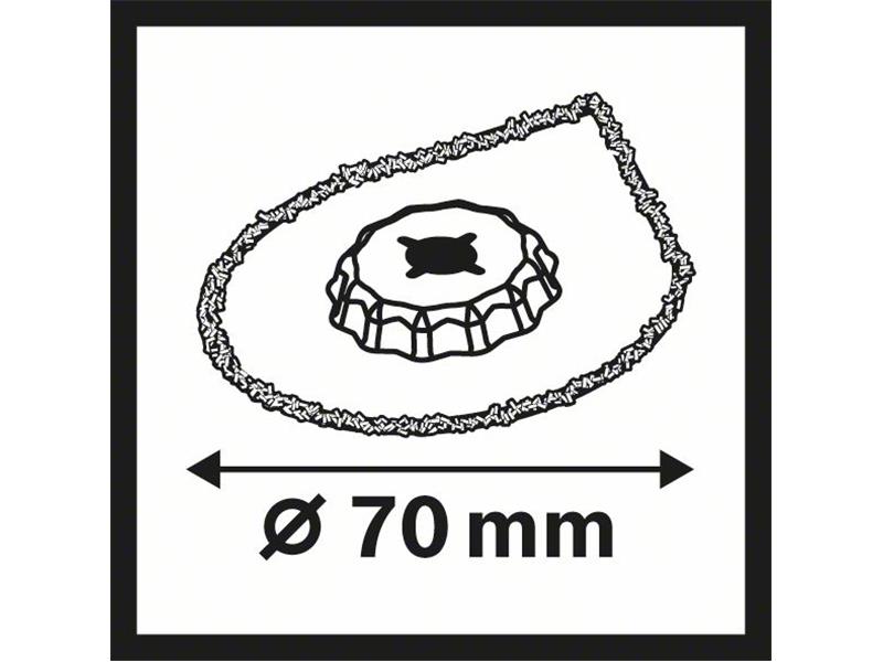 Odstranjevalnik malte Bosch Carbide-RIFF AVZ 70 RT4, 70mm, 2608661757
