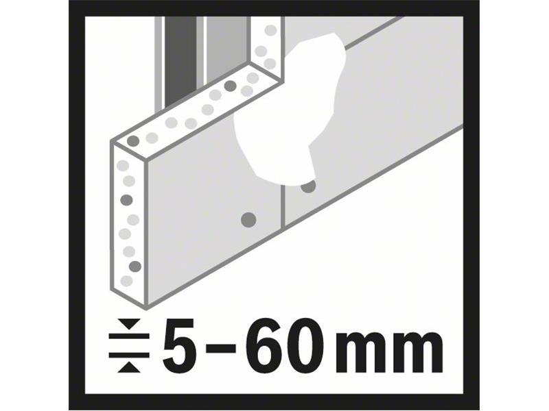 Žaga za izrezovanje lukenj Bosch Speed for Multi Construction, Dimenzije: 60 mm, 2 3/8