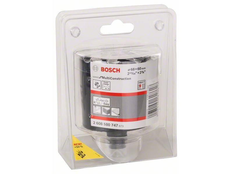 Žaga za izrezovanje lukenj Bosch Speed for Multi Construction, Dimenzije: 68 mm, 2 11/16