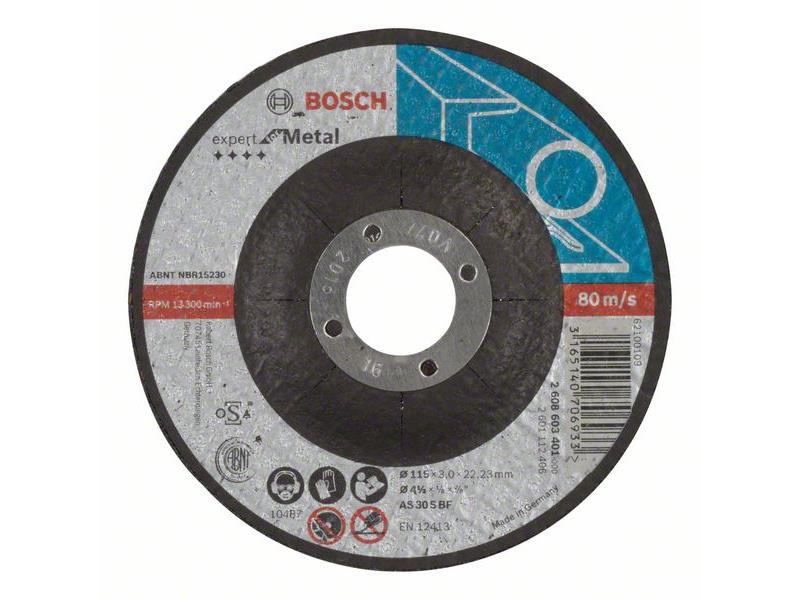 Kolenasta rezalna plošča Bosch Expert for Metal AS 30 S BF, Pakiranje: 25kos, Dimenzije: 115x22,23x3mm, 2608603401