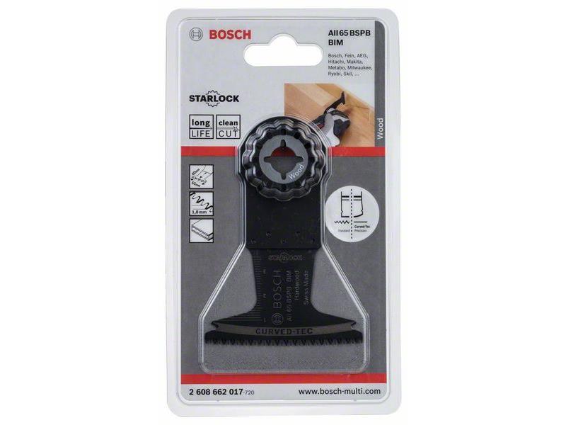 BIM Potopni žagin list Bosch AII 65 BSPB, Hard Wood, Dimenzije: 40x65mm, 2608662017