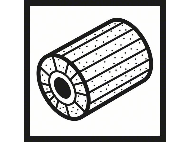 Brusilni kolut Bosch iz filca , Dimenzije: 19 mm, 100mm, 100mm, Zrnatost: Srednje, 2608000608