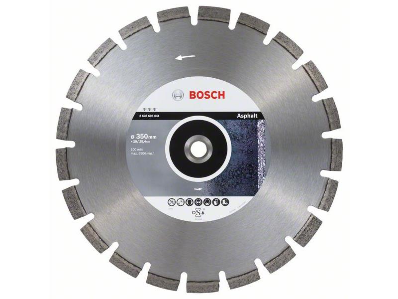 Diamantna rezalna plošča Bosch Best for Asphalt, Dimenzije: 350x20/25,40x3,2x12mm, 2608603641