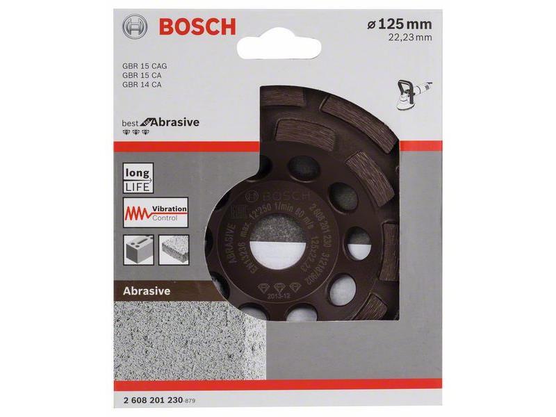 Diamantni lončasti brus Bosch Best for Abrasives , 125x22,23x4,5mm, 2608201230