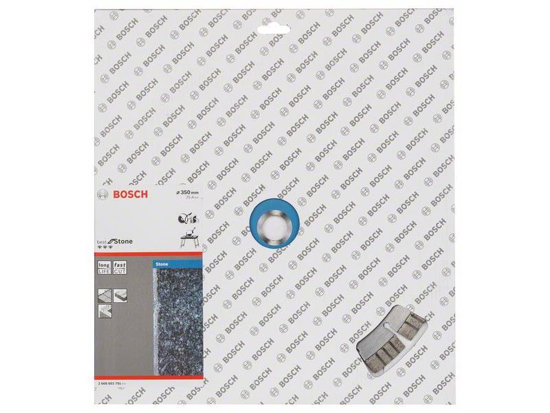 Diamantna rezalna plošča Bosch Best for Stone, Dimenzije: 350x25,40x3,2x15 mm, 2608603791