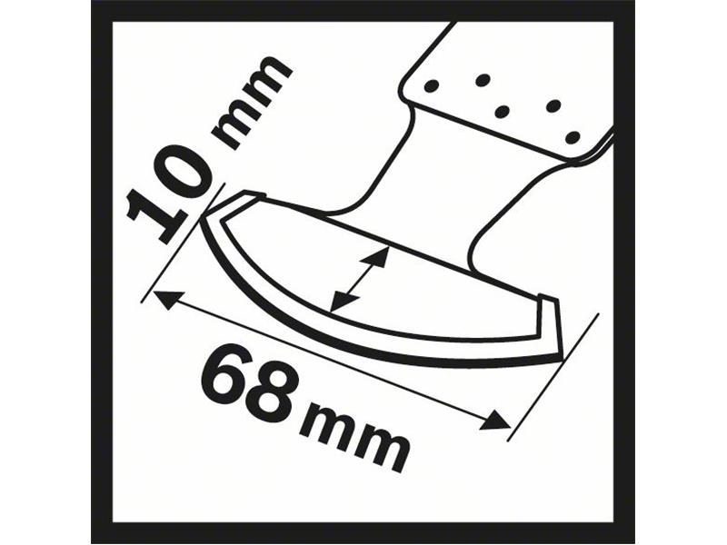 Segmentni žagin list Bosch Carbide-RIFF MATI 68 RST5, Dimenzije: 68x10mm, 2608662578