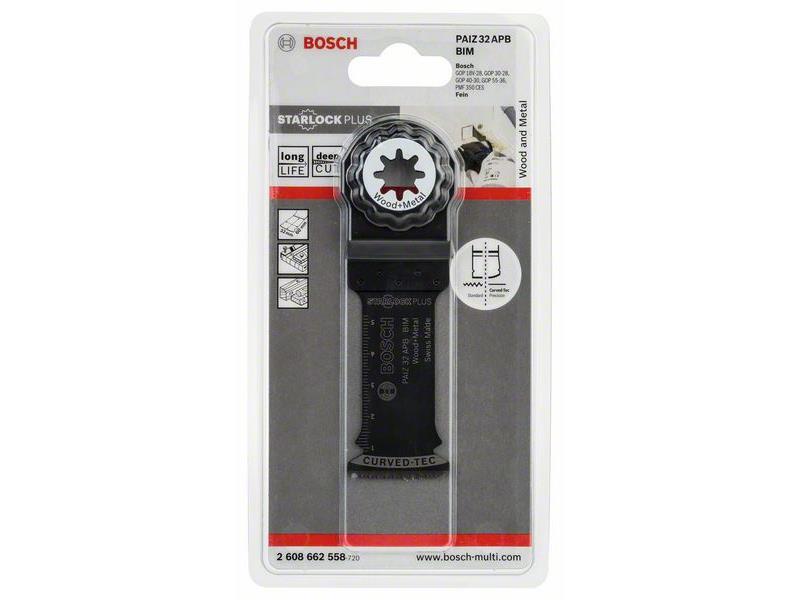 BIM Potopni žagin list Bosch PAIZ 32 APB, Wood and Metal, Dimenzije: 60x32mm, 2608662558