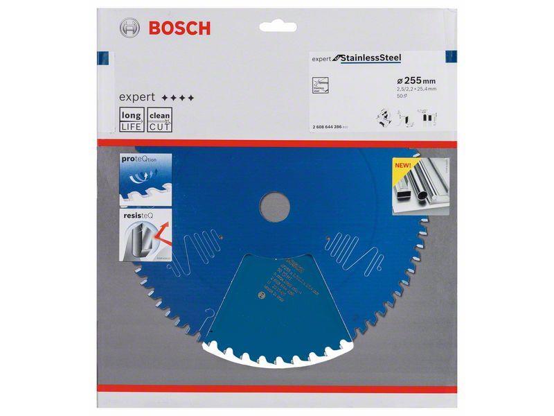 Žagin list Bosch Expert for Stainless Steel, Dimenzije: 255x25,4x2,5mm, Zob: 70, 2608644286