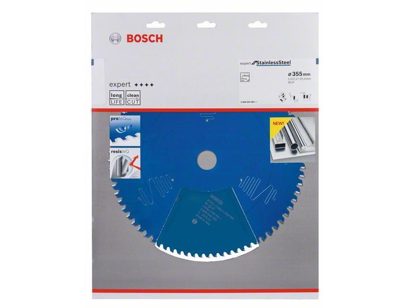 Žagin list Bosch Expert for Stainless Steel, Dimenzije: 355x25,4x2,5mm, Zob: 90, 2608644282
