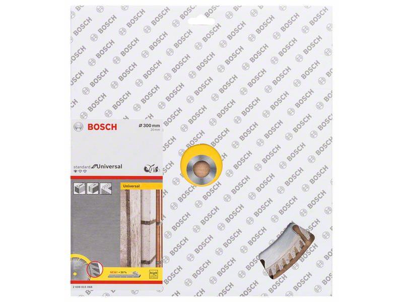 Diamantna rezalna plošča Bosch Standard for Universal, Dimenzije: 300x20x3.3x10mm, 2608615068