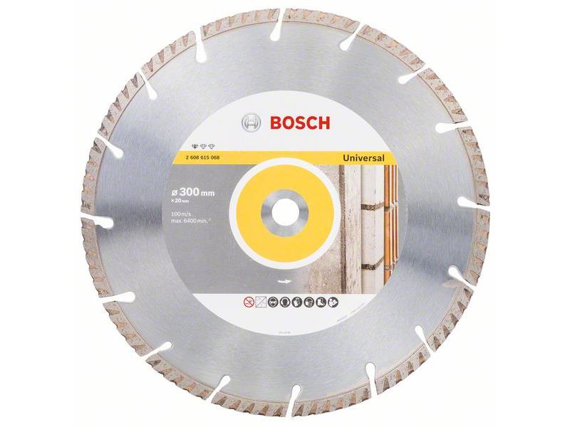 Diamantna rezalna plošča Bosch Standard for Universal, Dimenzije: 300x20x3.3x10mm, 2608615068