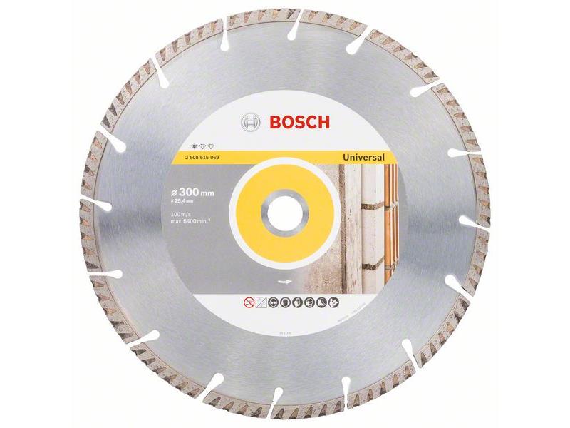 Diamantna rezalna plošča Bosch Standard for Universal, Dimenzije: 300x25.4x3.3x10mm, 2608615069