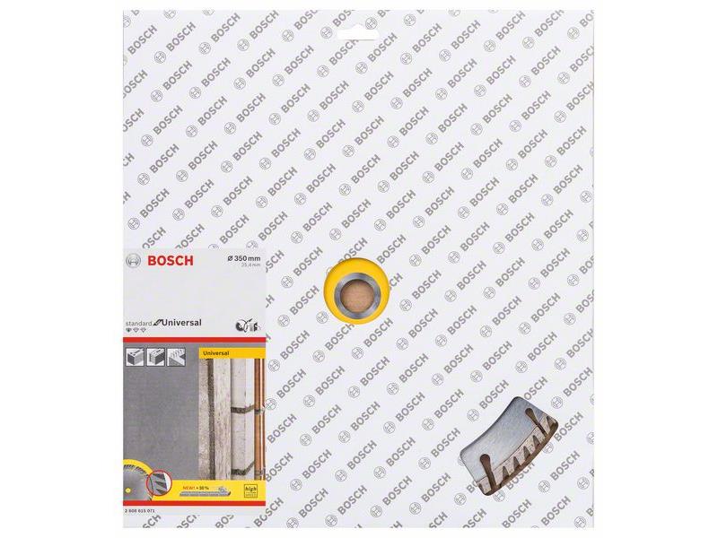 Diamantna rezalna plošča Bosch Standard for Universal, Dimenzije: 350x25.4x3.3x10mm, 2608615071