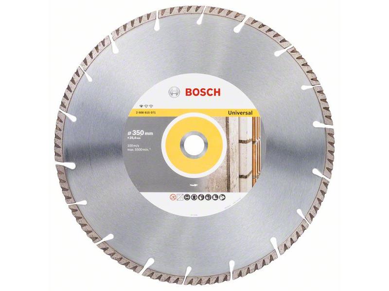 Diamantna rezalna plošča Bosch Standard for Universal, Dimenzije: 350x25.4x3.3x10mm, 2608615071