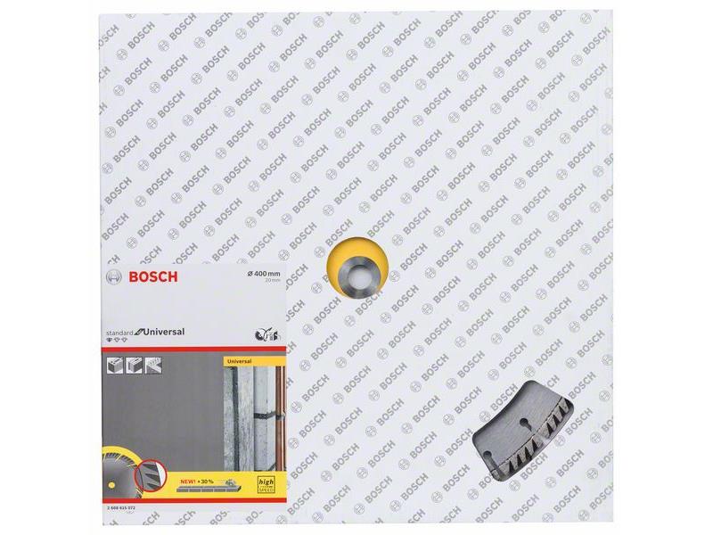 Diamantna rezalna plošča Bosch Standard for Universal, Pakiranje: 10kos, Dimenzije: 400x20x3.2x10mm, Kamen, 2608615072