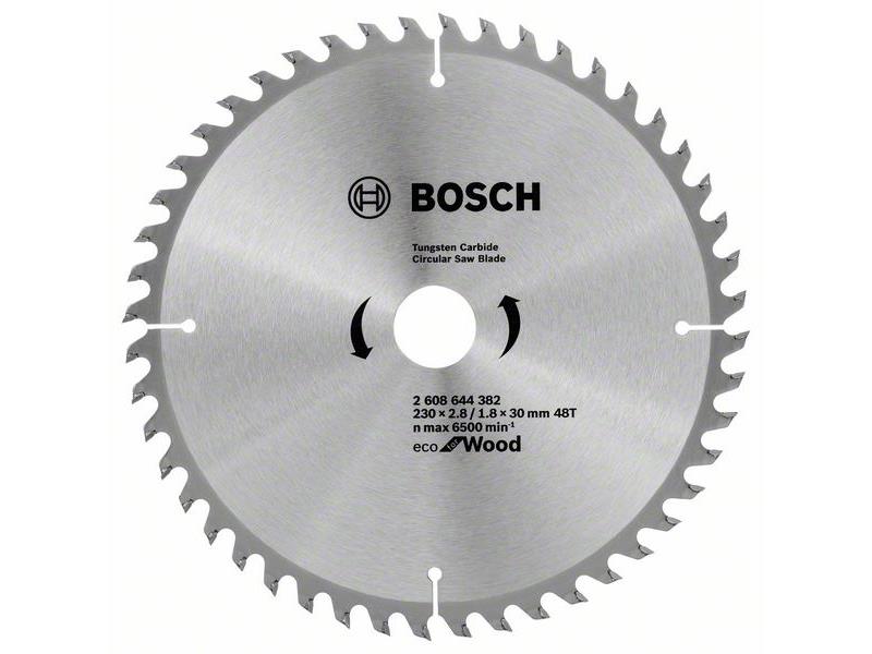 List za krožno žago Bosch Eco for Wood, Dimenzije: 230x2,8/1,8x30mm, Zob: 48, 2608644382