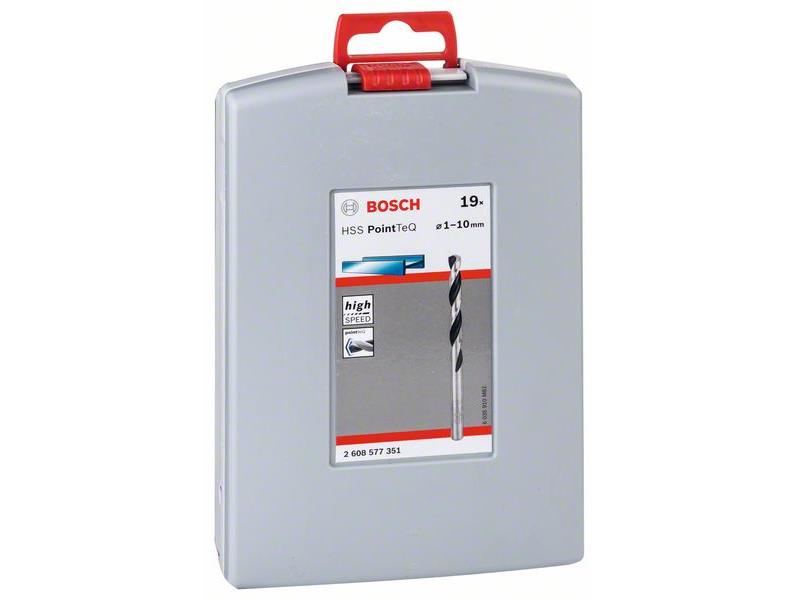 19-delni komplet svedrov za kovino Bosch HSS PointTeq ProBox, 2608577351
