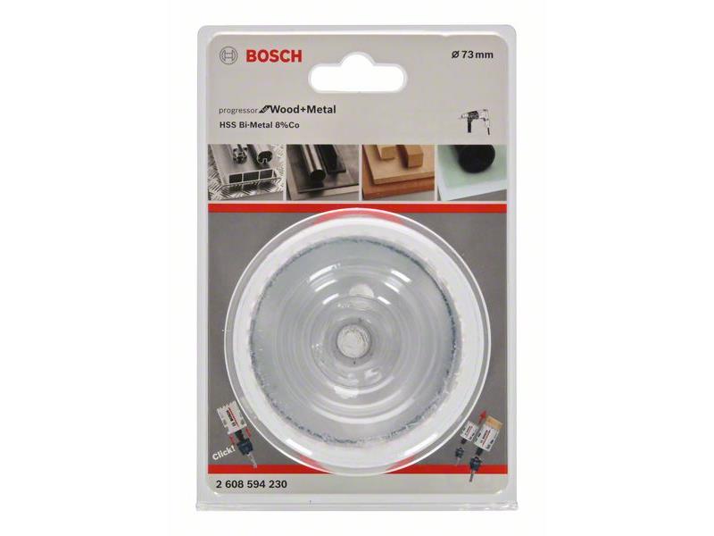 HSS BiM kronska žaga za izrezovanje lukenj Bosch za les in kovino, Dimenzije: 73x44mm, 2608594230