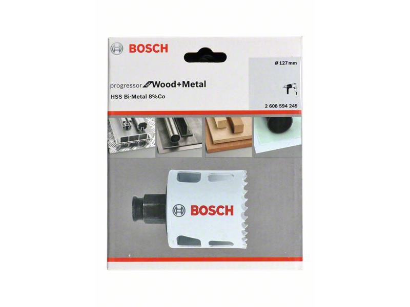HSS BiM kronska žaga za izrezovanje lukenj Bosch za les in kovino, Dimenzije: 127x44mm, 2608594245