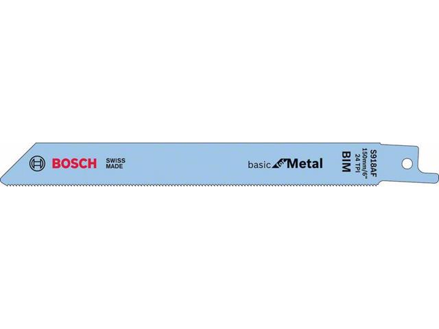 Listi za sabljasto žago Bosch S 918 AF, kovina, Pakiranje: 5 kos, 2608651780