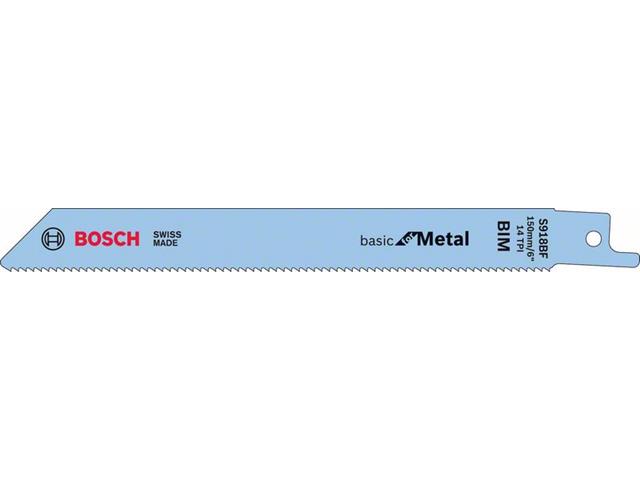 Listi za sabljasto žago Bosch S 918 BF, kovina, Pakiranje: 5 kos, 2608651781