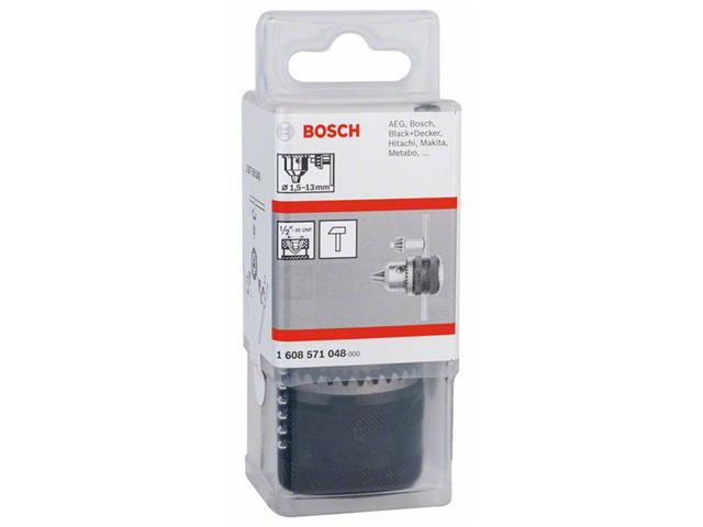 Vrtalna glava z zobatim vencem Bosch, Vpenjanje: 1,5–13 mm, Navoj: 1/2