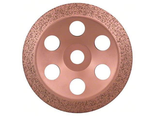 Trdokovinska lončasta brusilna plošča 180 x 22,23 mm; fino, poševno