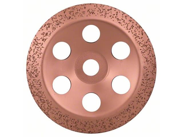 Trdokovinska lončasta brusilna plošča 180 x 22,23 mm; srednje, poševno