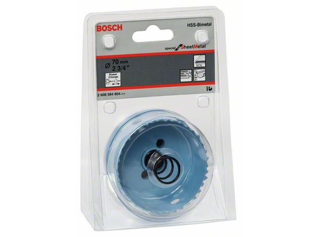 Kronska žaga za izrezovanje lukenj Bosch za pločevino, Dimenzije: 70x20mm, 2608584804