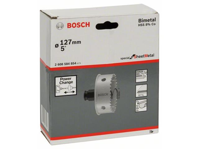 Kronska žaga za izrezovanje lukenj Bosch za pločevino, Dimenzije: 127x20mm, 2608584854