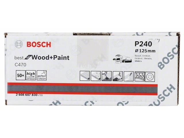 Brusilni list C470 Bosch, 125mm, 240, 2608607830