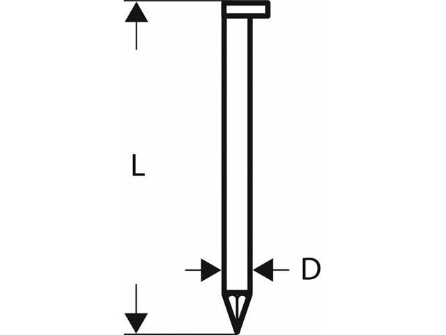 Žeblji v traku z D-glavo SN34DK 80G 3,1 mm, 80 mm, pocinkano, gladko