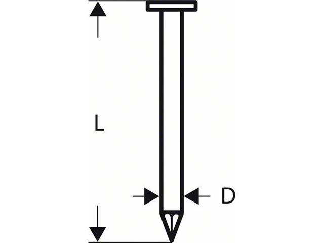 Žeblji v traku z okroglo glavo SN21RK 75 2,8 mm, 75 mm, svetlo, gladko