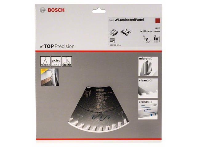 List krožne žage Top Precision Best for Laminated Panel Abrasive 250 x 30 x 3,2 mm, 48