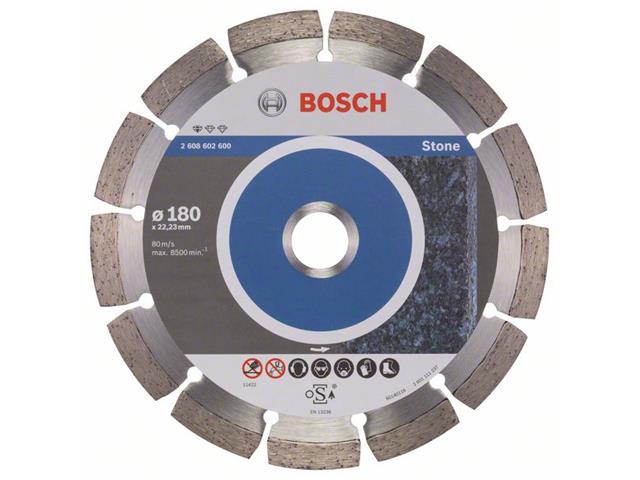 Diamantna rezalna plošča Bosch Standard for Stone, Dimenzije: 180x22,23x2x10mm, 2608602600