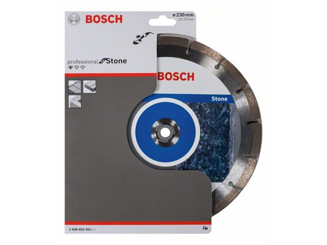 Diamantna rezalna plošča Bosch Standard for Stone, Dimenzije: 230x22,23x2,3x10mm, 2608602601