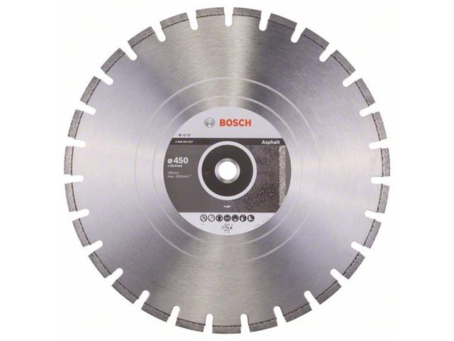 Diamantna rezalna plošča Bosch Standard for Asphalt, Dimenzije: 450x25,40x3,2x10mm, 2608602627