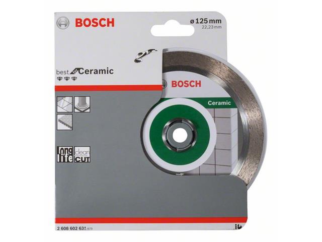 Diamantna rezalna plošča Bosch Best for Ceramic, Dimenzije: 125 x 22,23 x 1,8 x 10 mm