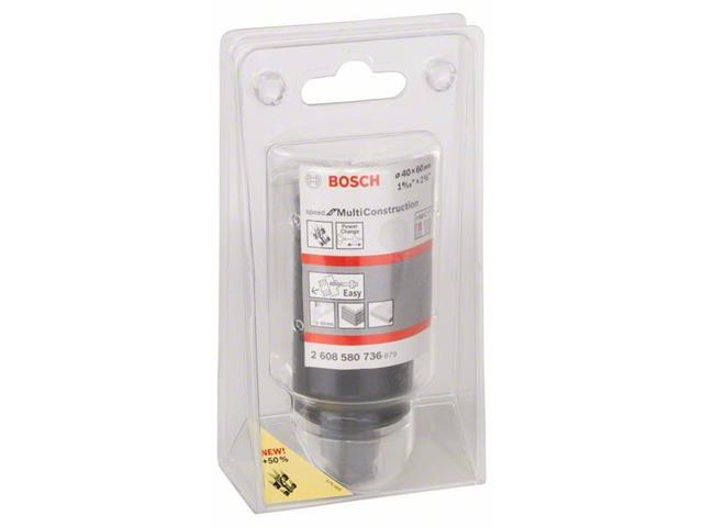 Žaga za izrezovanje lukenj Bosch Speed for Multi Construction, Dimenzije: 40 mm, 1 9/16