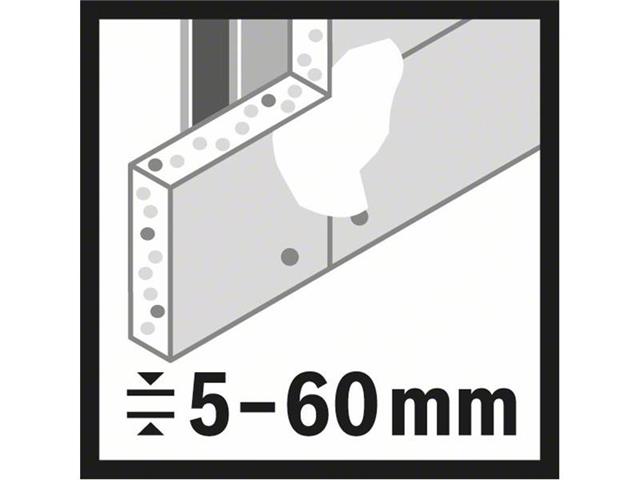 Žaga za izrezovanje lukenj Bosch Speed for Multi Construction, Dimenzije: 65 mm, 2 9/16