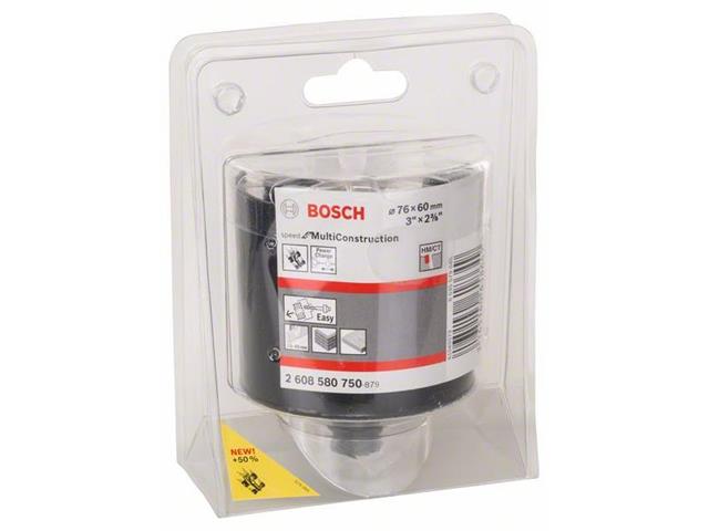 Žaga za izrezovanje lukenj Bosch Speed for Multi Construction, Dimenzije: 76 mm, 3