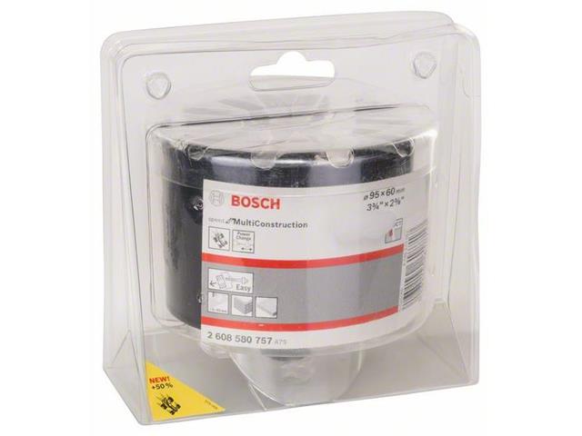 Žaga za izrezovanje lukenj Bosch Speed for Multi Construction, Dimenzije: 95 mm, 3 3/4
